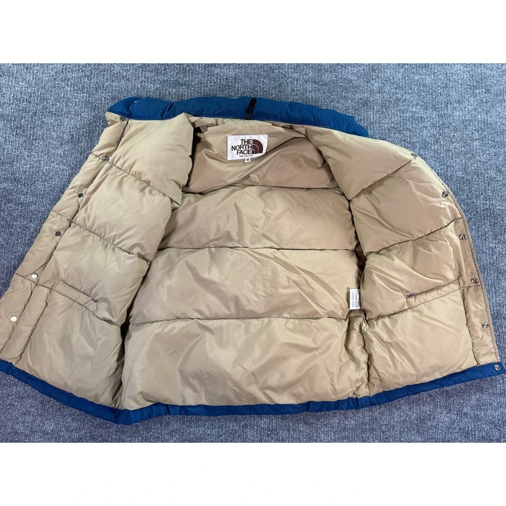 Vintage The North Face Puffer Vest Mens‎ Medium Blue Down Filled Gorpcore 80s